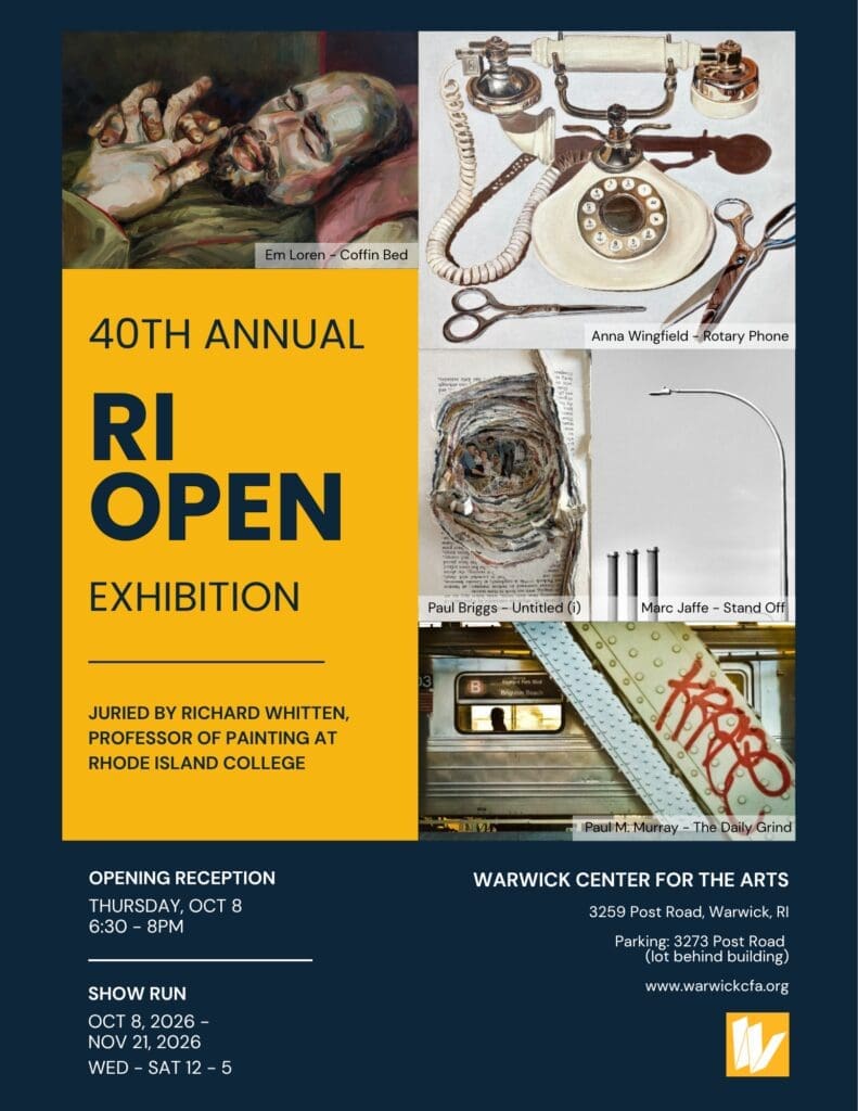 Poster for the 40th Annual Rhode Island Open at the Warwick Center for the Arts